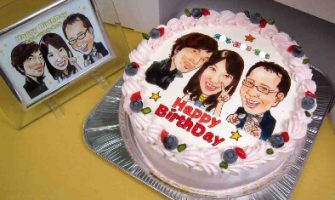 誕生日のサプライズに 似顔絵ケーキ Happy Birthday Project