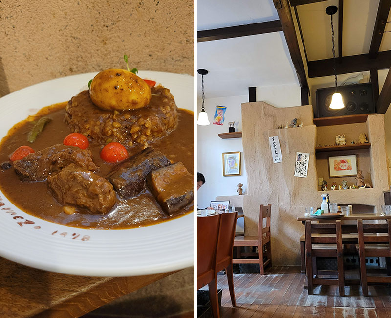 まめ蔵　スペシャルカレーと店内